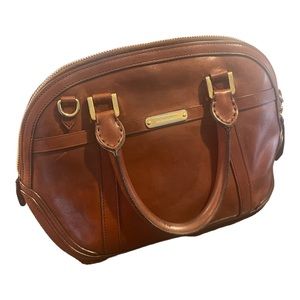 Burberry Leather Bowling Bag Purse